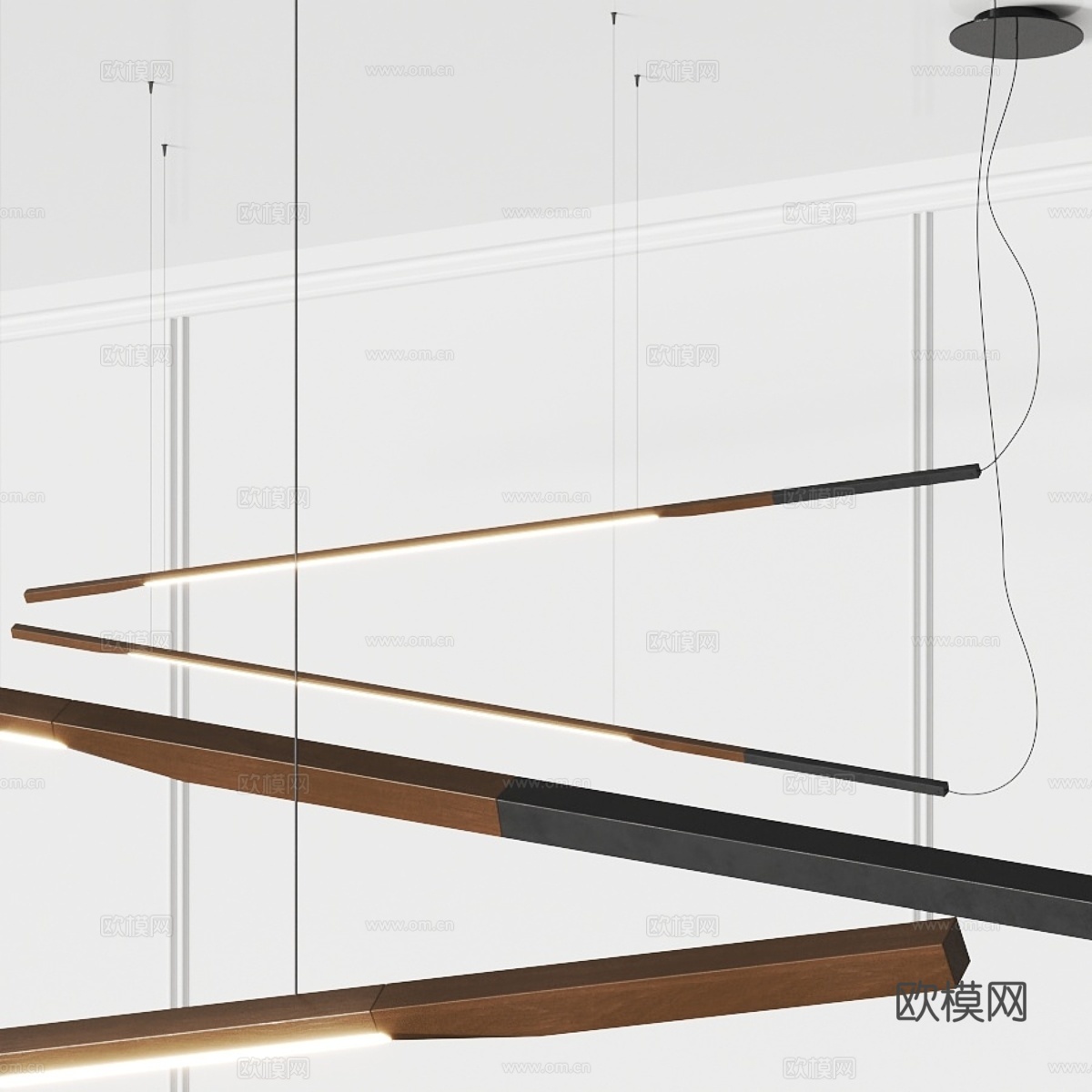 Oluce Ilo 487 吊灯3d模型下载