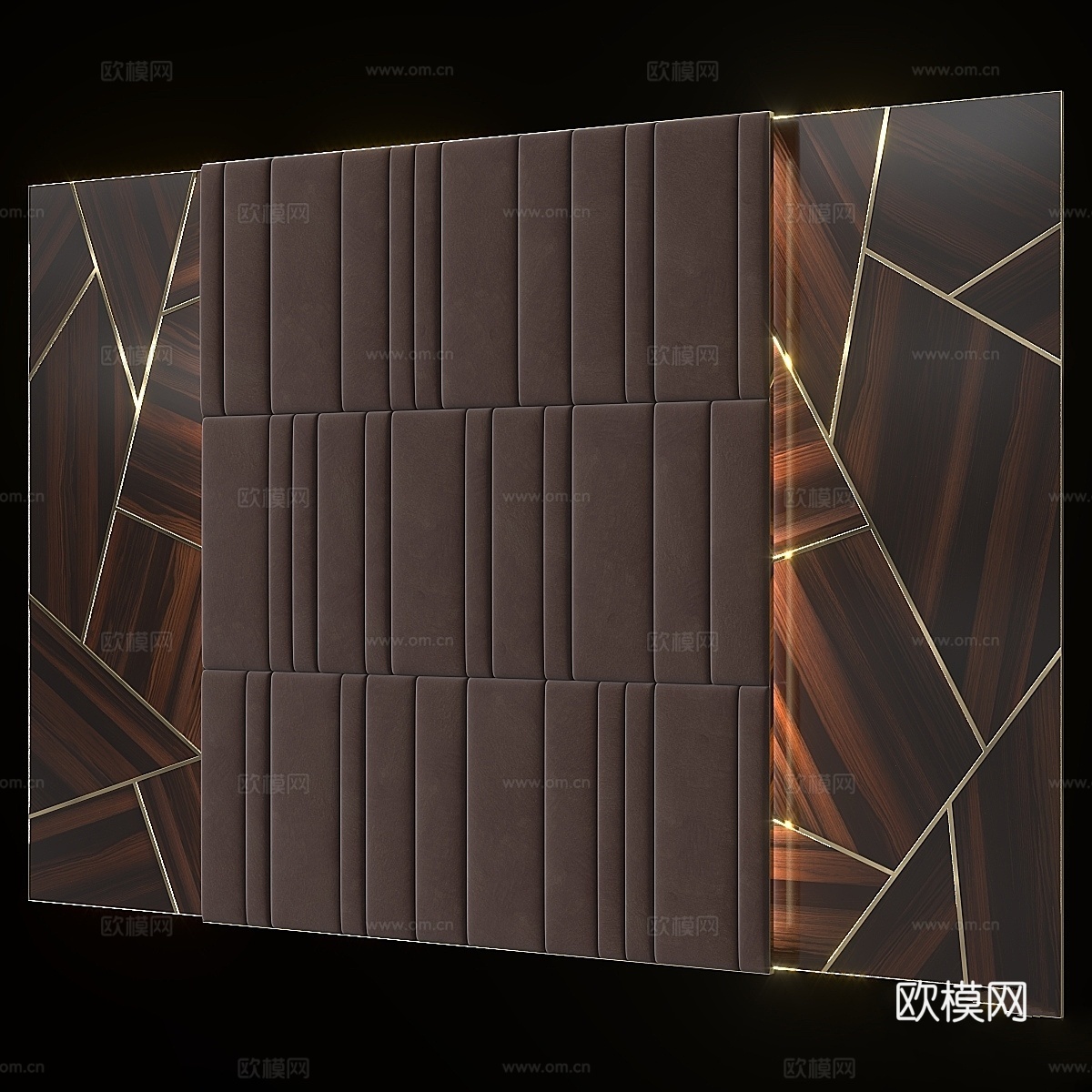 床头板 018.3d模型下载