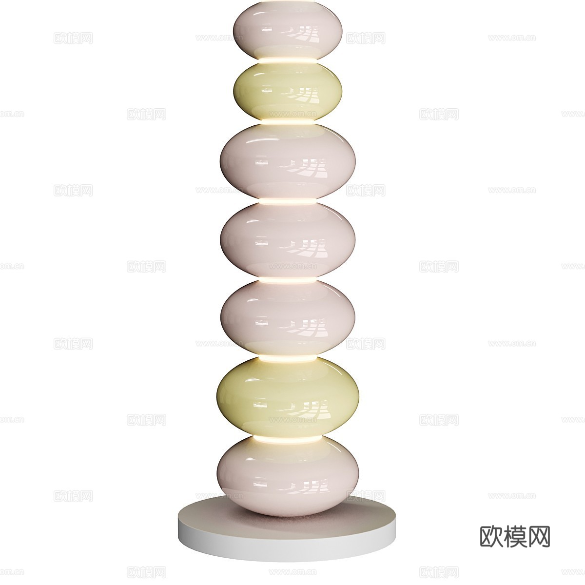 现代奶油风 Loft It Macaroon 落地灯3d模型下载（渲染图3）