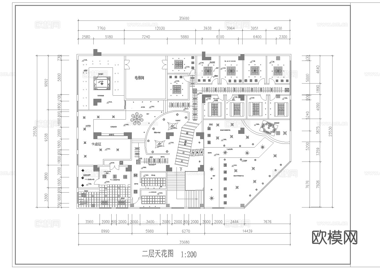 900平茶楼 最新全套施工图合集cad施工图