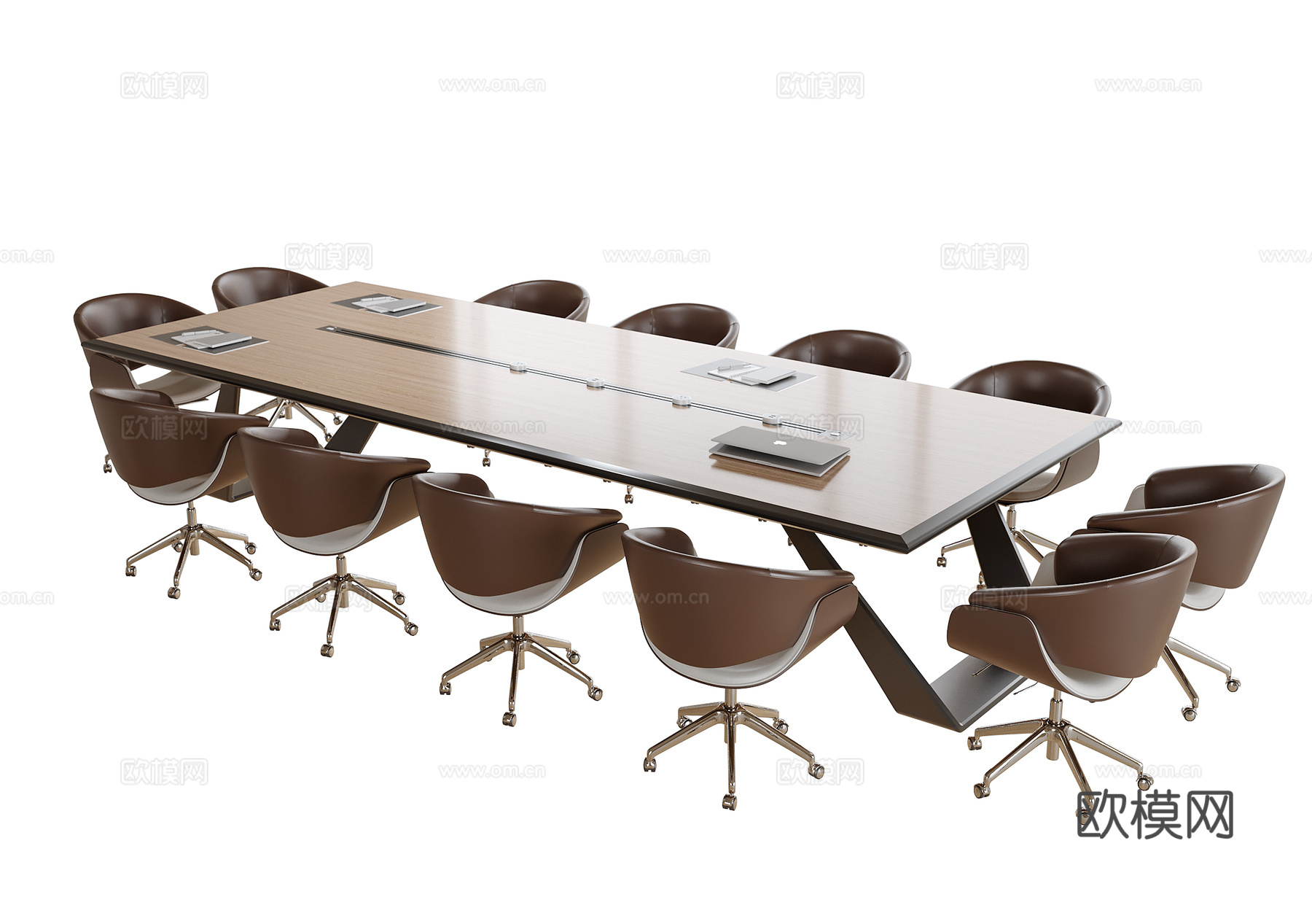 现代会议桌椅 办公椅su模型