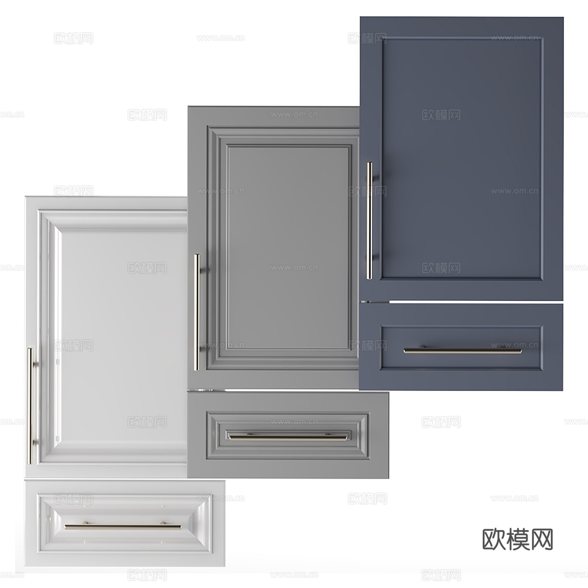 柜门 013d模型下载