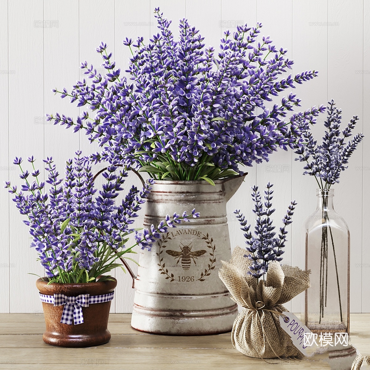 薰衣草静物3d模型下载