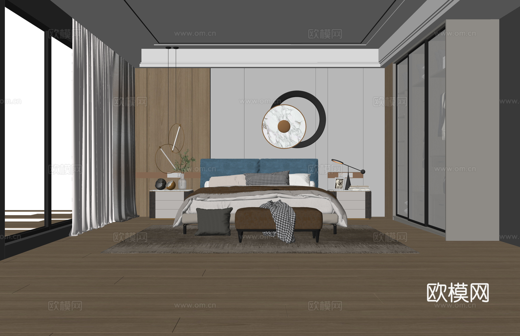 筷子 燃气灶 卧室 锅 菜刀 厨房 抽油烟机 冰箱 卫生间su模型