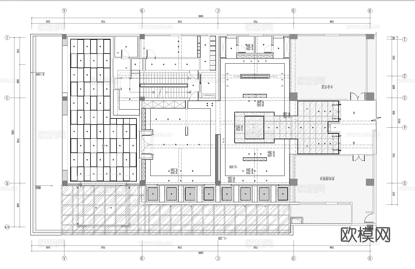 1000平茶楼茶馆  最新全套施工图合集cad施工图