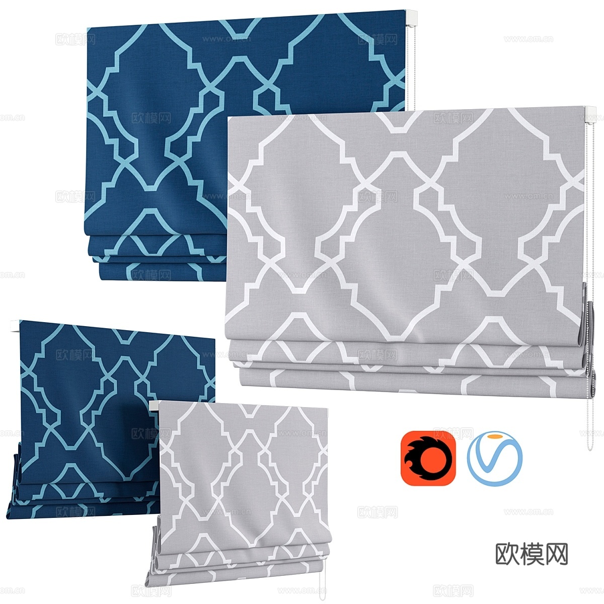 罗马帘 21   Pottery Barn   Trisha3d模型