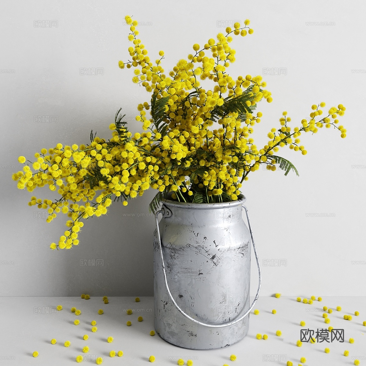 含羞草装饰套装3d模型下载