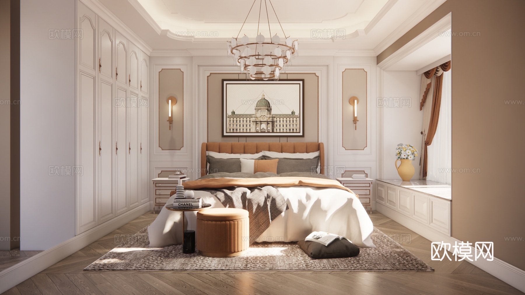 筷子 燃气灶 卧室 锅 菜刀 厨房 抽油烟机 冰箱 卫生间su模型