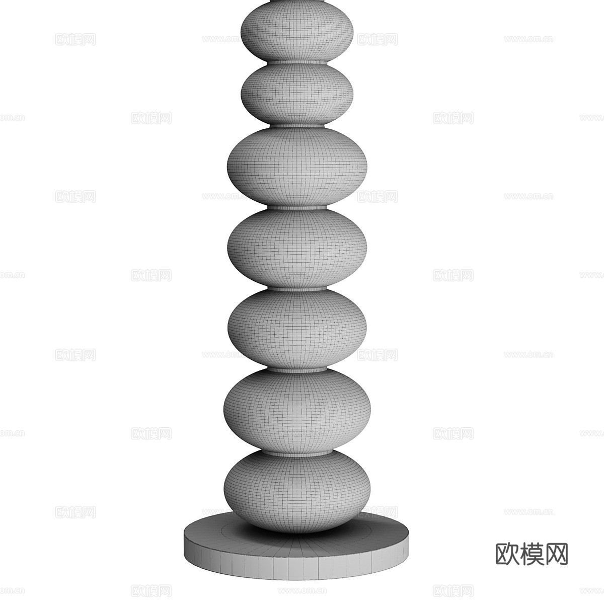 现代奶油风 Loft It Macaroon 落地灯3d模型下载（渲染图4）