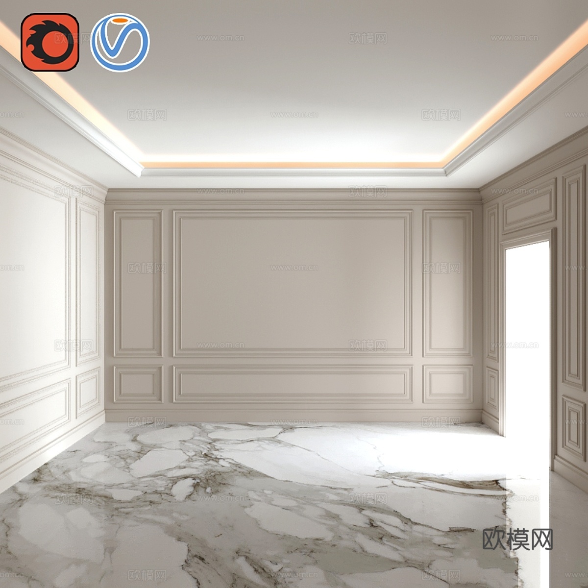 装饰线脚_173d模型下载