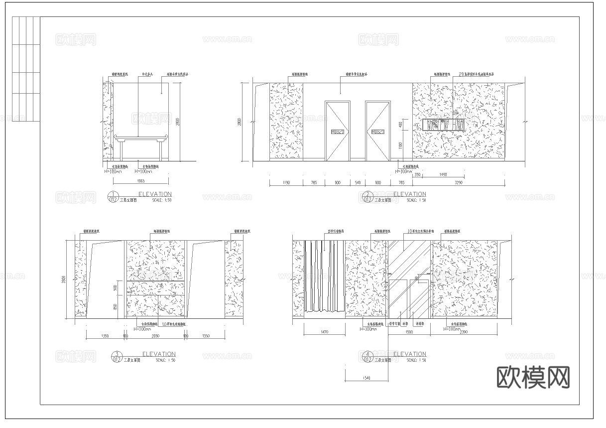 400平茶楼 最新全套施工图合集cad施工图