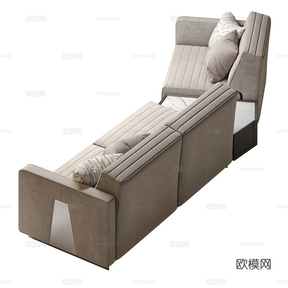 现代多人布艺沙发3d模型下载_ID16217770_3dmax免费模型-欧模网