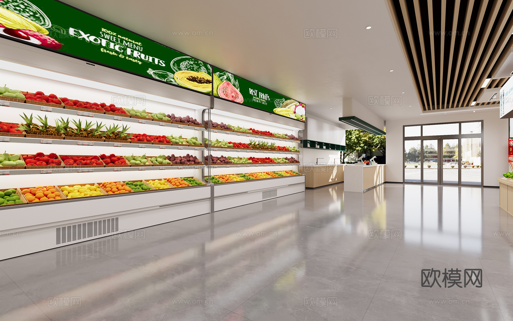现代超市3d模型下载（渲染图5）