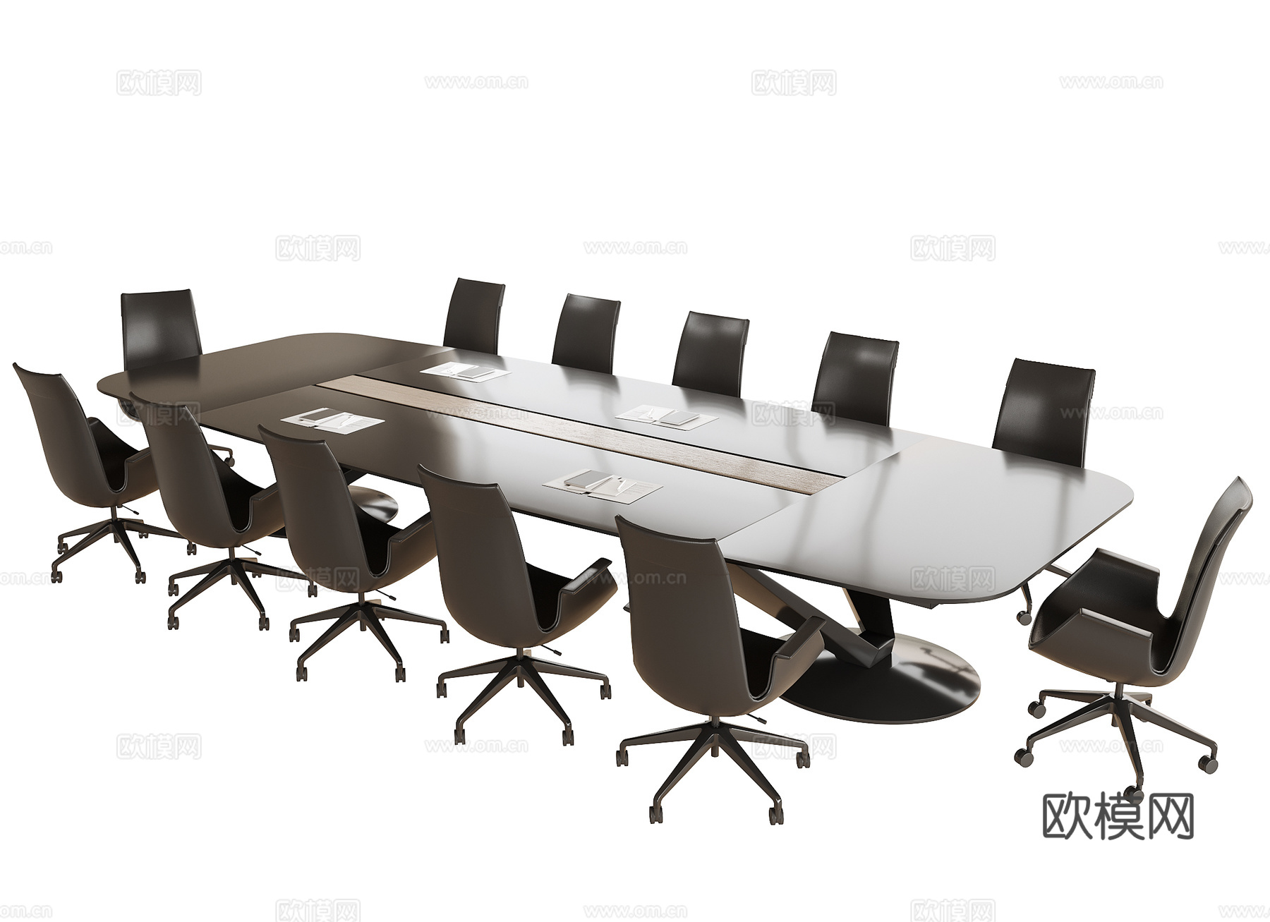 现代会议桌椅 办公椅3d模型下载