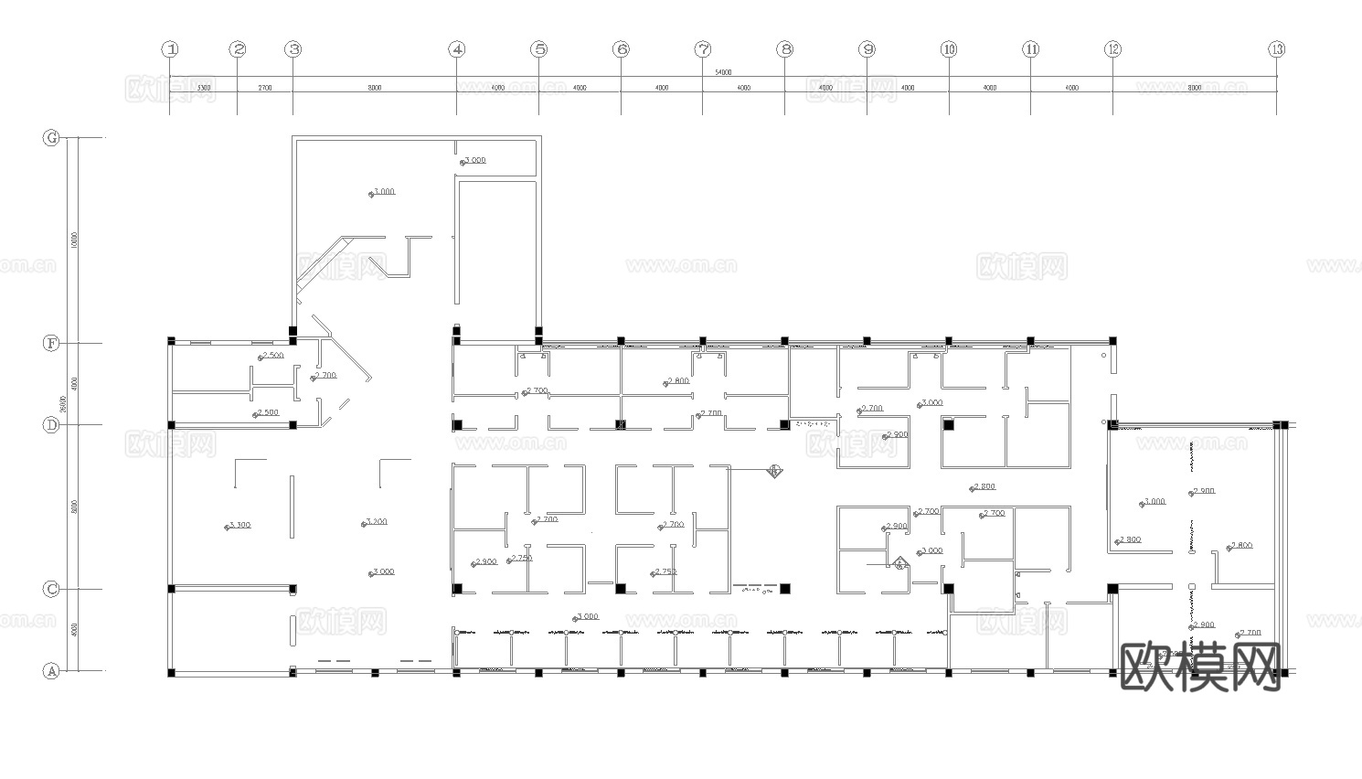 1300平茶楼 最新全套施工图合集cad施工图