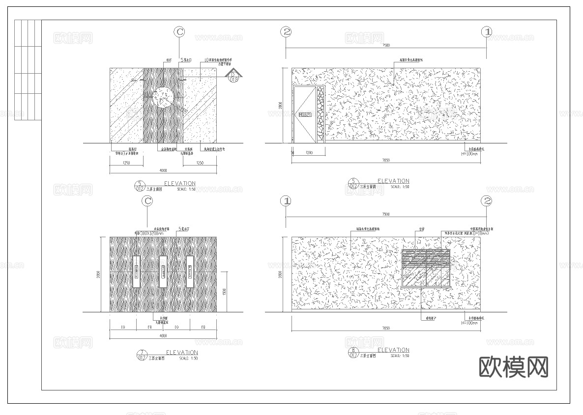400平茶楼 最新全套施工图合集cad施工图