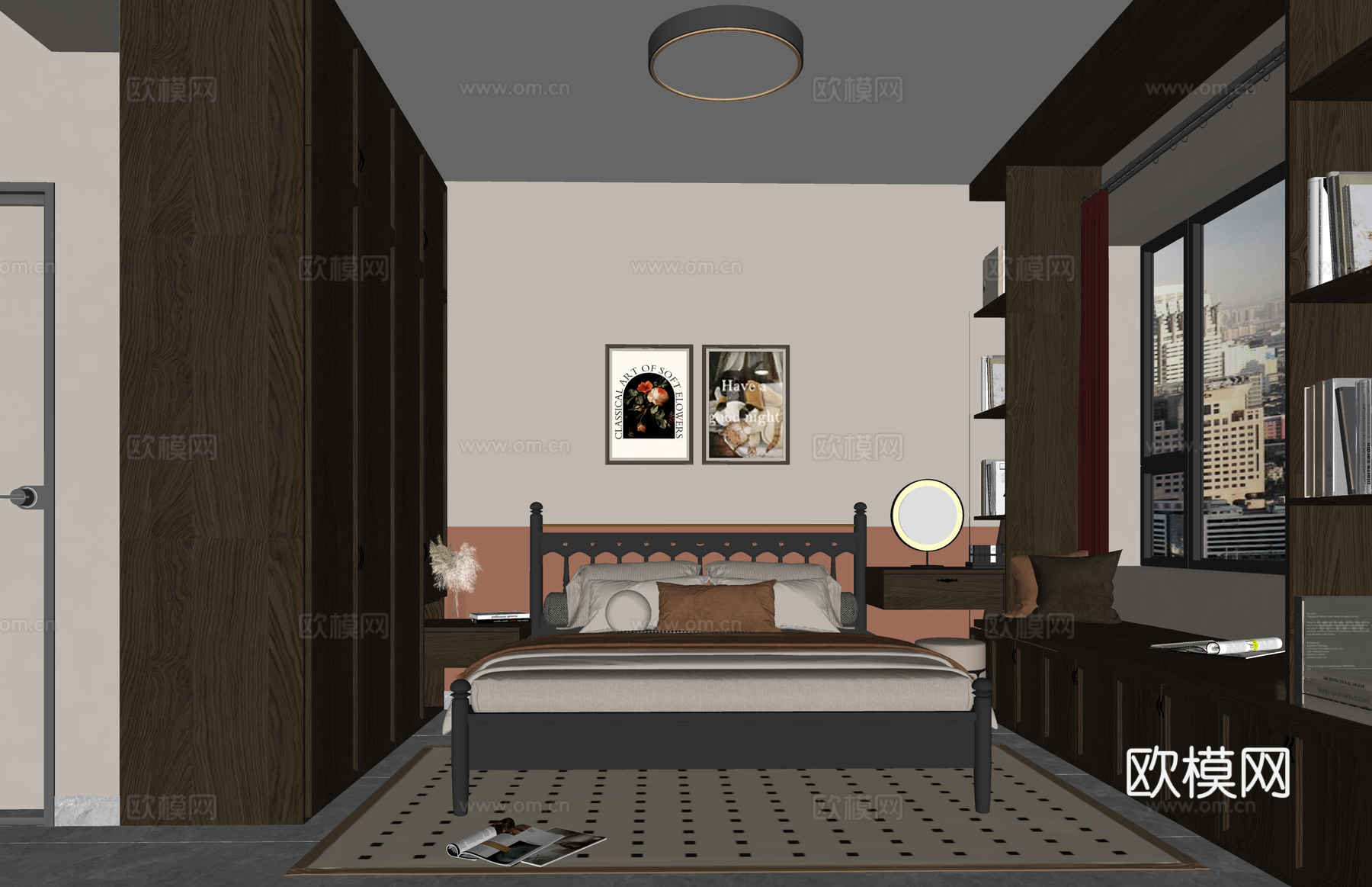 筷子 燃气灶 卧室 锅 菜刀 厨房 抽油烟机 冰箱 卫生间su模型