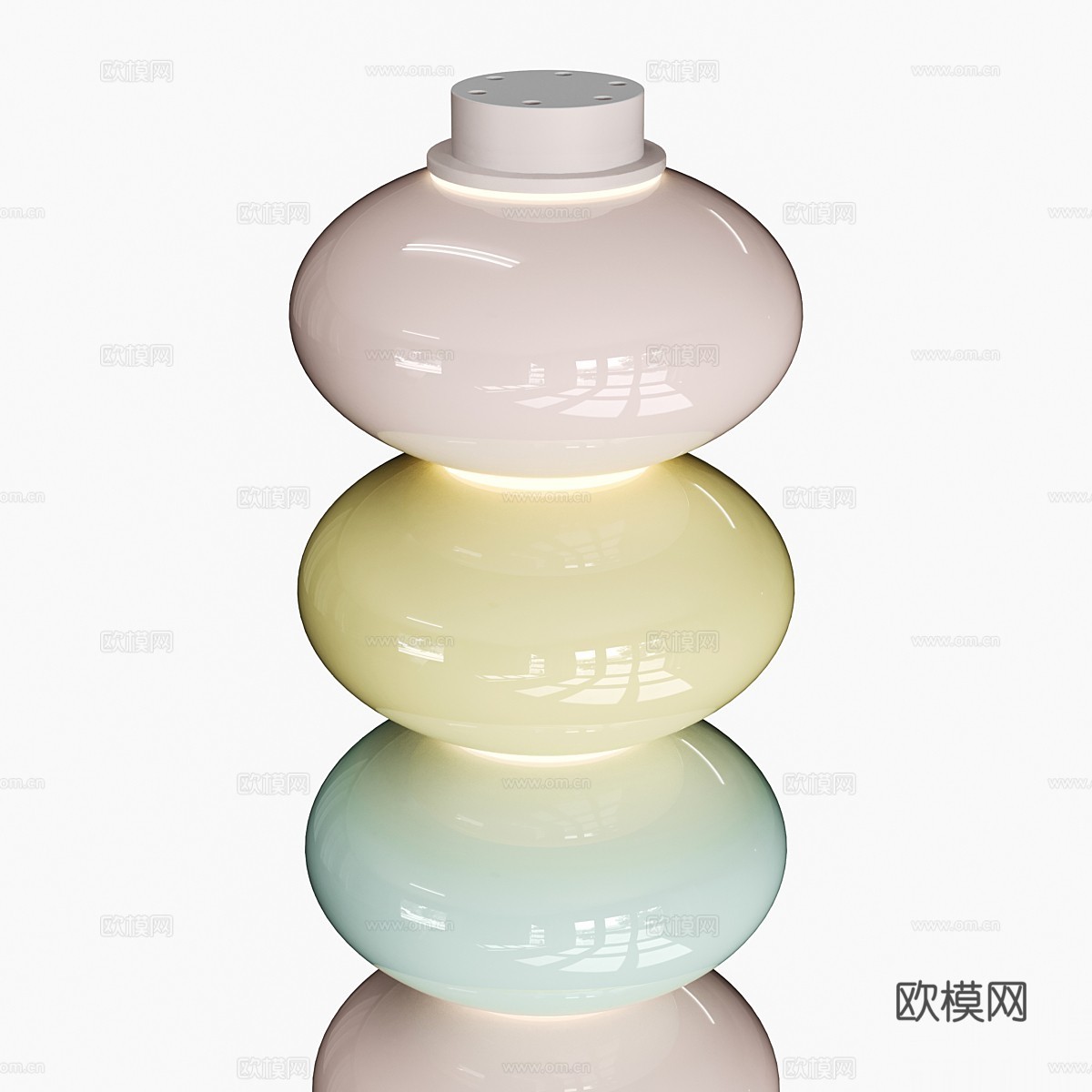 现代奶油风 Loft It Macaroon 落地灯3d模型下载（渲染图2）