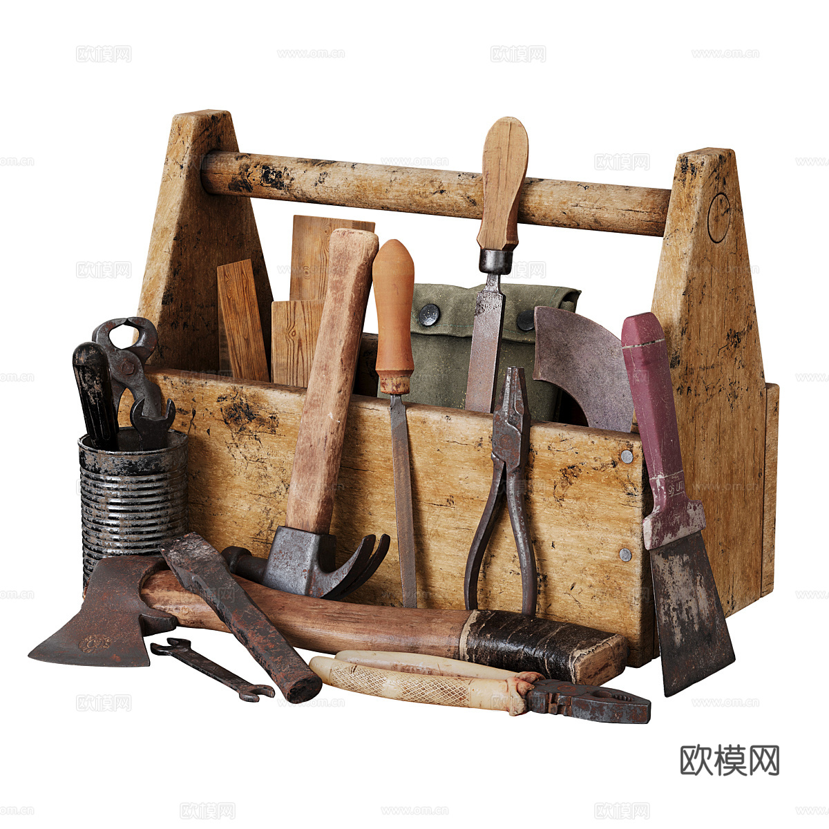 皮革裁剪工具3d模型下载（渲染图1）