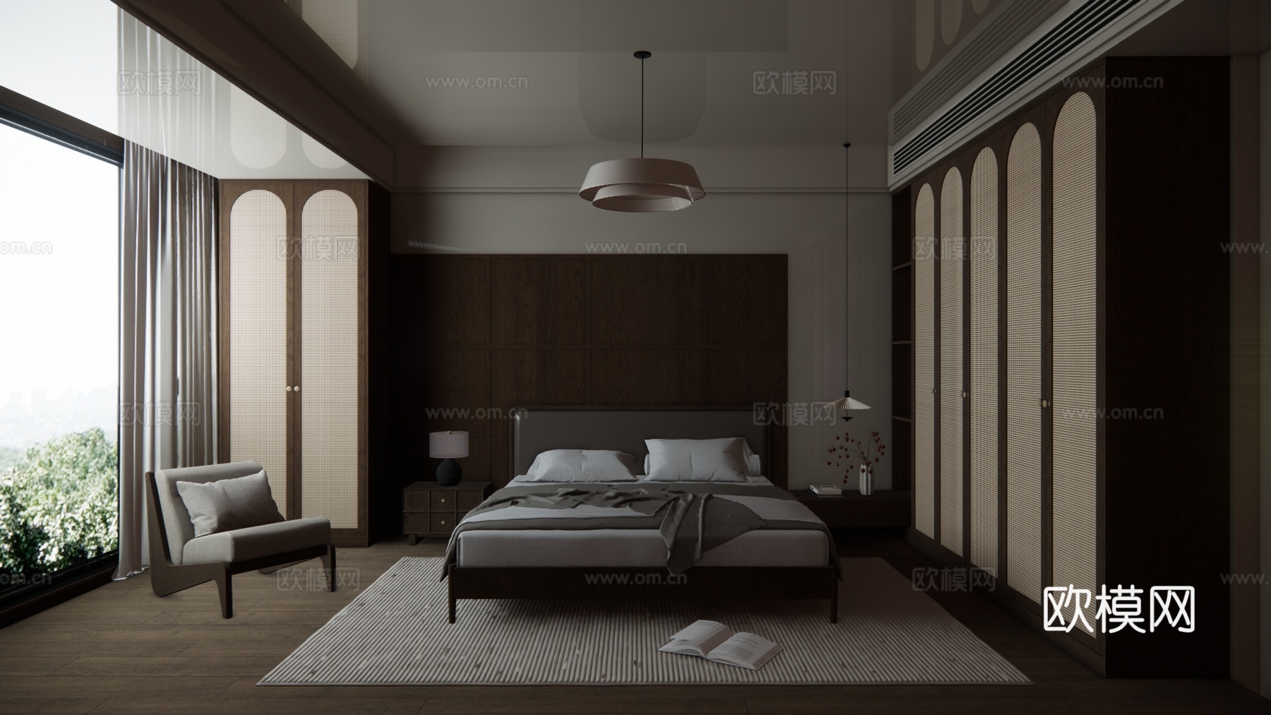 筷子 燃气灶 卧室 锅 菜刀 厨房 抽油烟机 冰箱 卫生间su模型