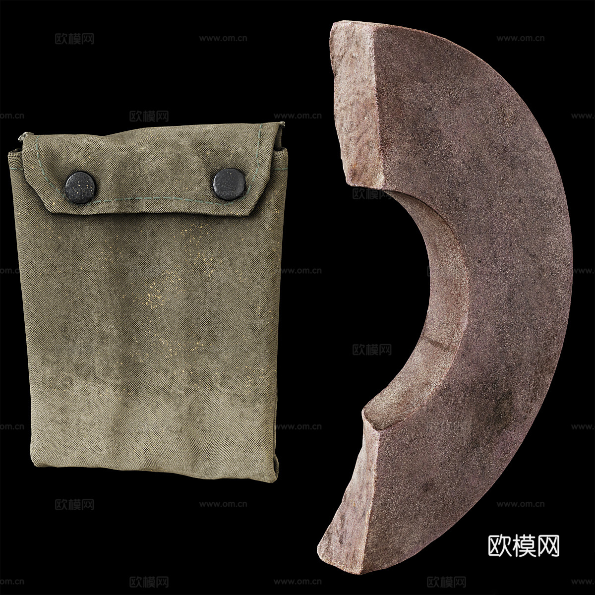 皮革裁剪工具3d模型下载（渲染图2）