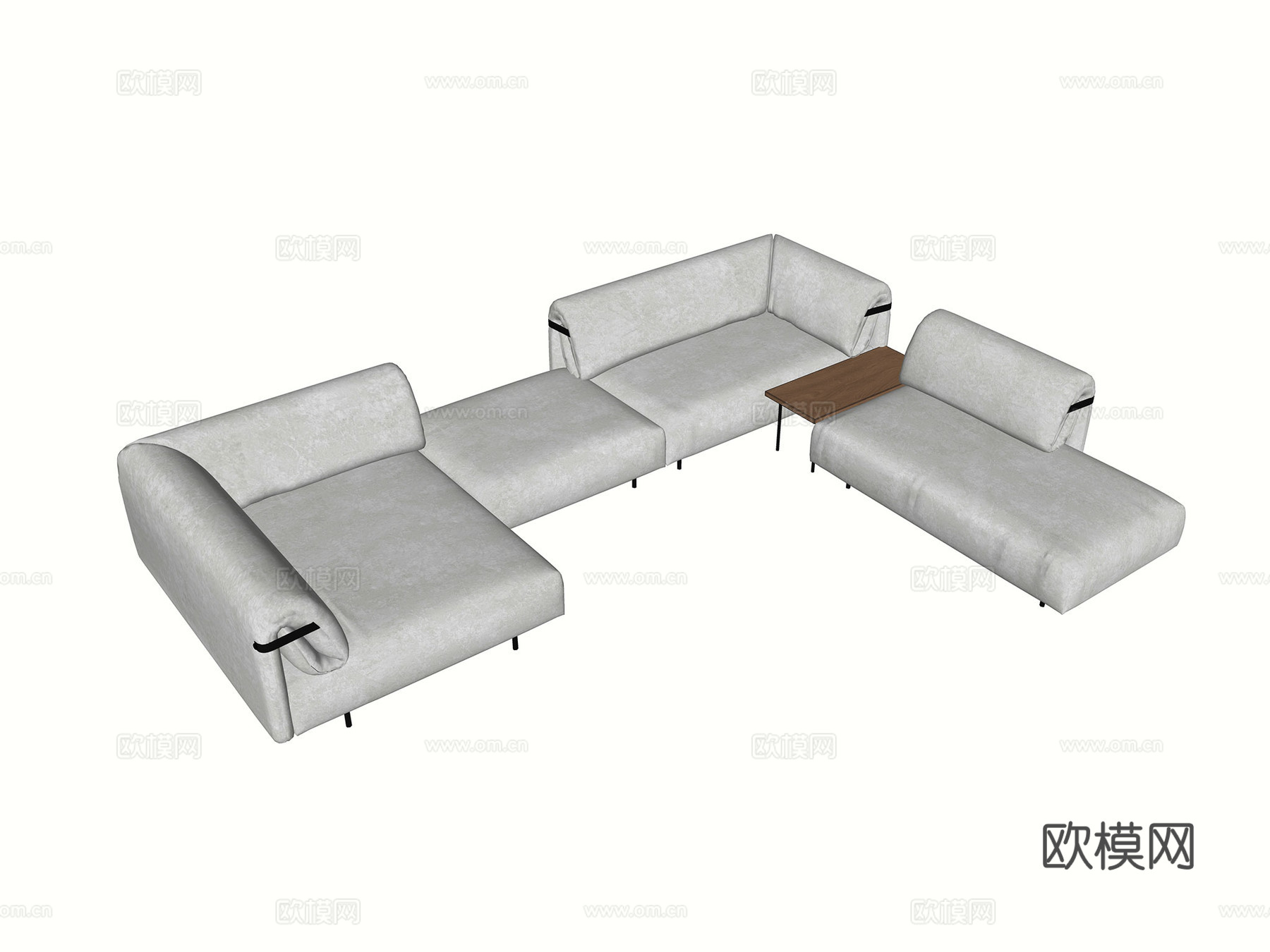 客厅沙发  意大利沙发  现代沙发 多人沙发  布艺沙发su模型