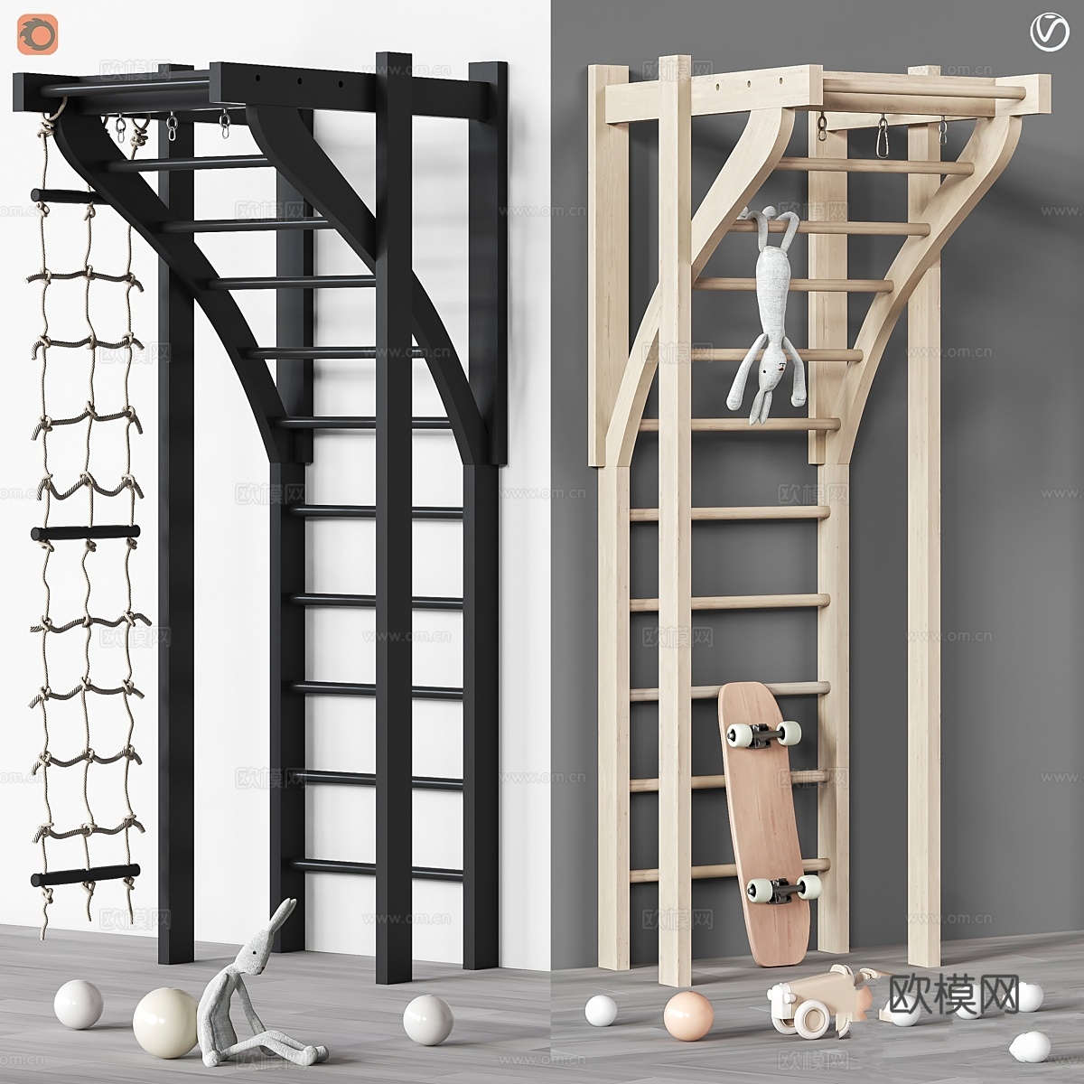 玩具与家具套装76（双色款）3d模型下载