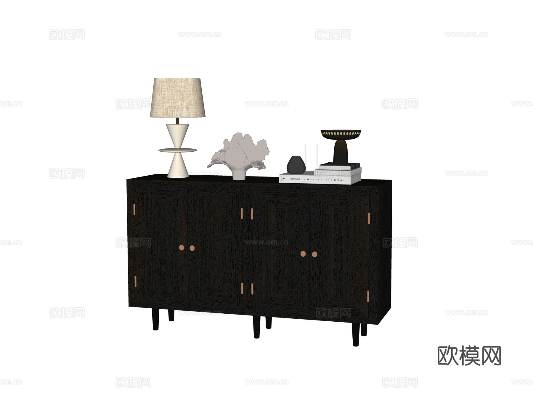 现代玄关柜 边柜 装饰柜su模型