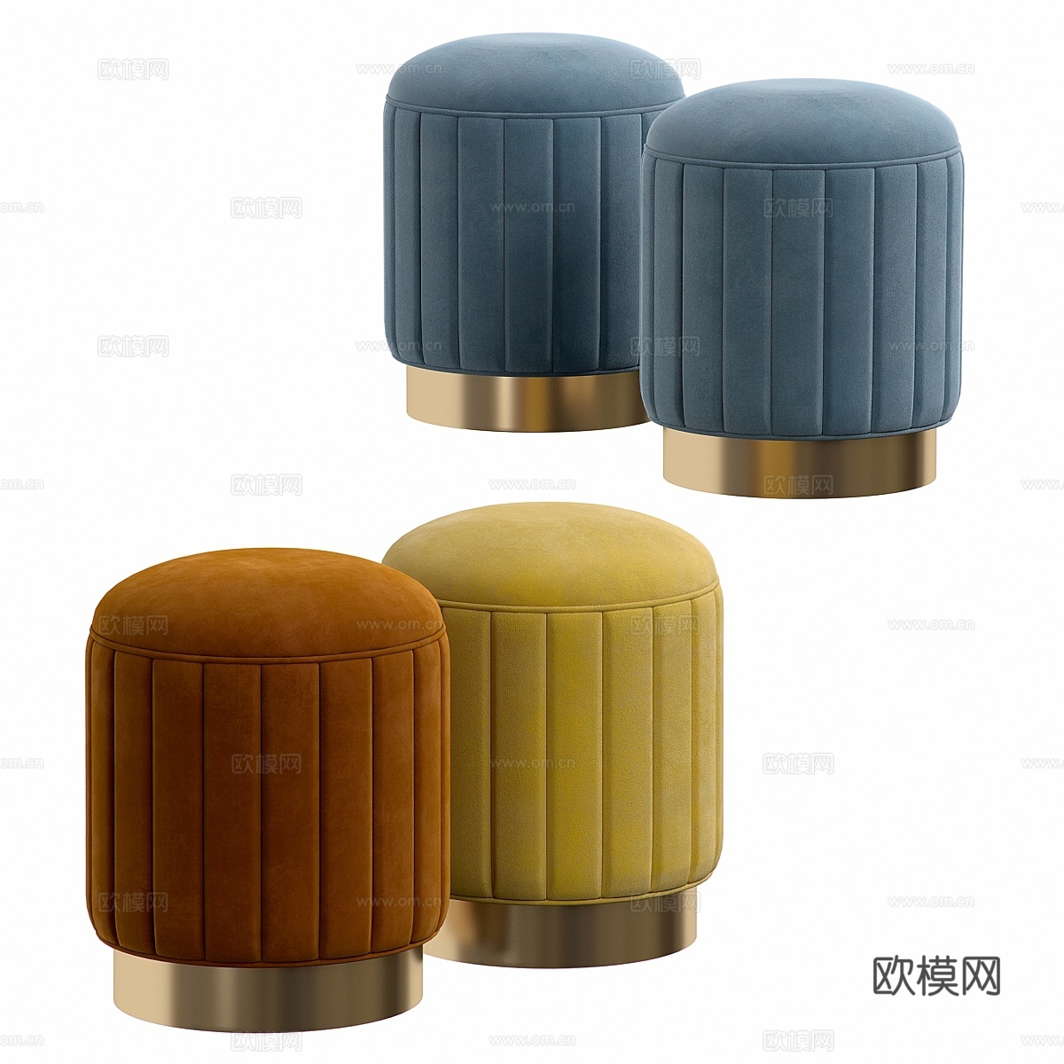 艾克霍尔茨 凳子 阿莱格拉3d模型3d模型下载