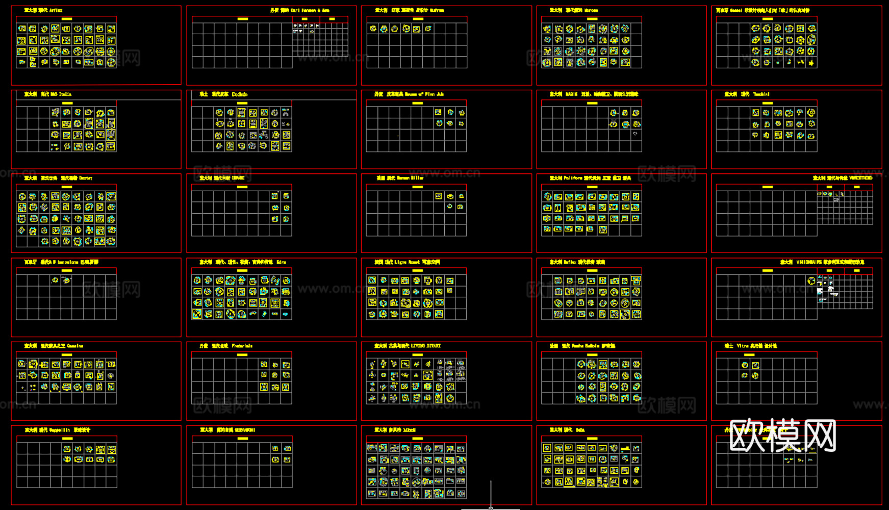 26年最新标准家装CAD模型图库cad施工图