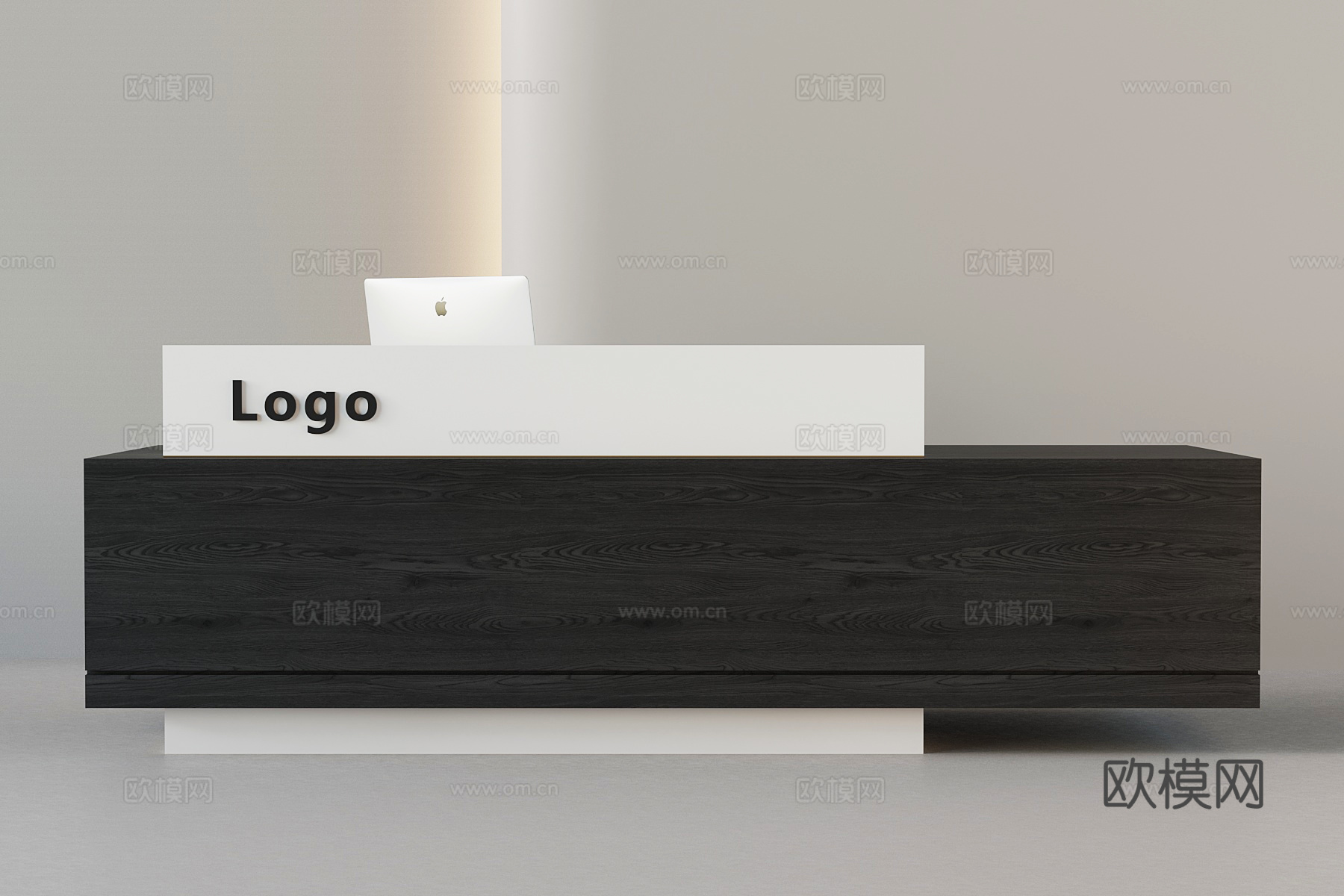 现代意式前台 接待台 招待台su模型下载（渲染图1）