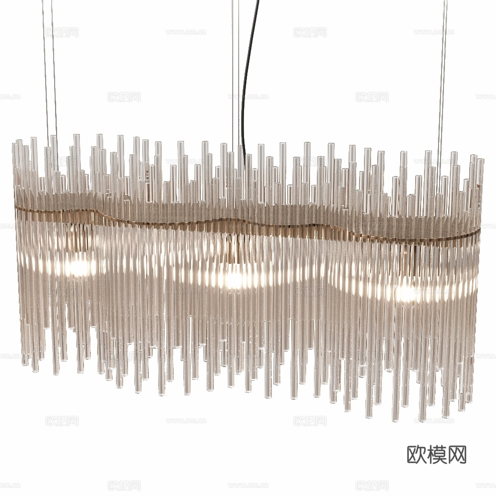 吊灯 Diadema K33d模型下载（渲染图1）