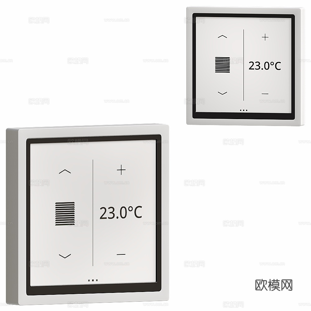 KNX房间控制器LS TOUCH3d模型下载