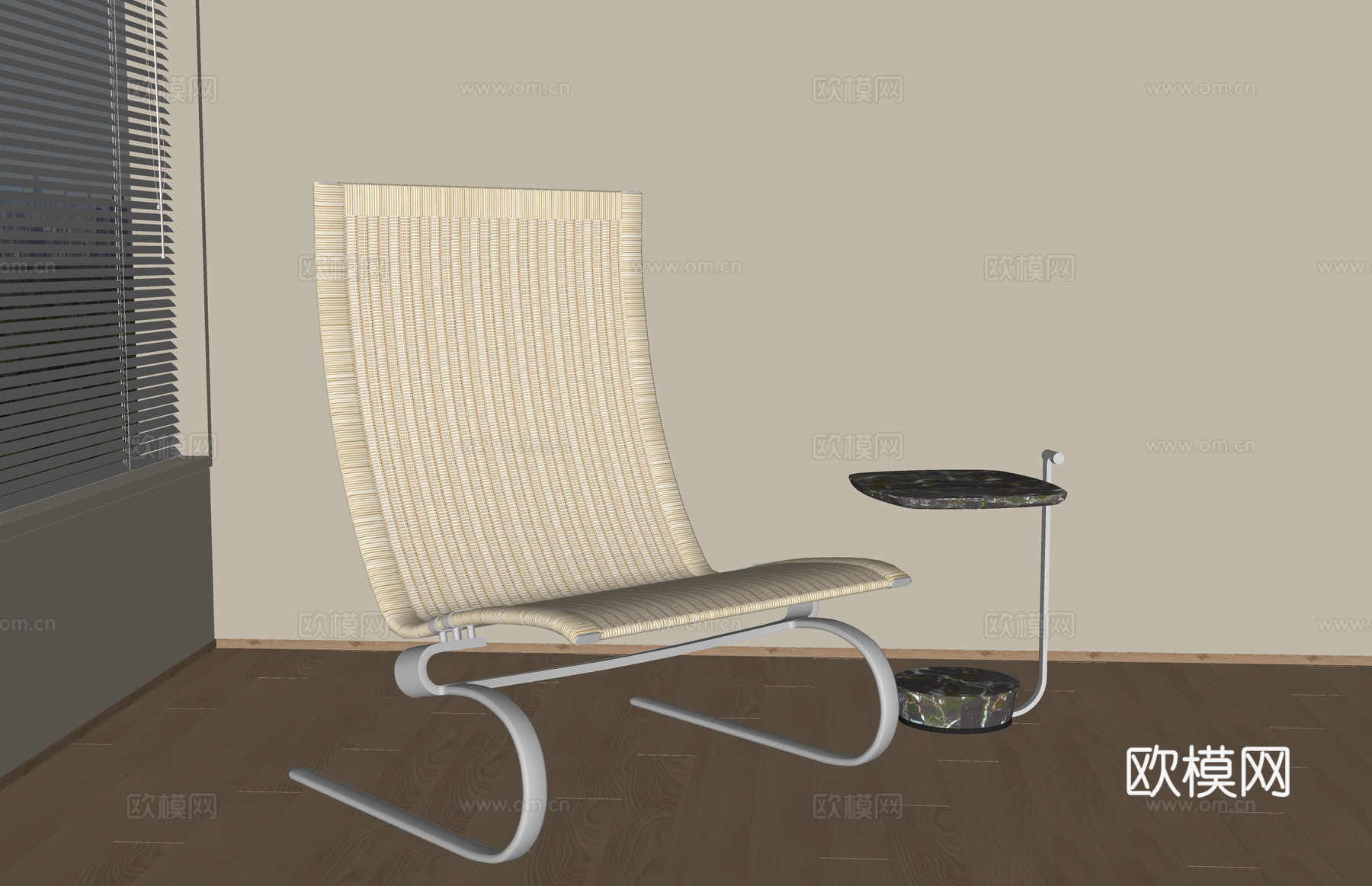 工装 咖啡厅 椅子 家装 侘寂 桌子 组合桌椅 桌子 藤编家su模型下载