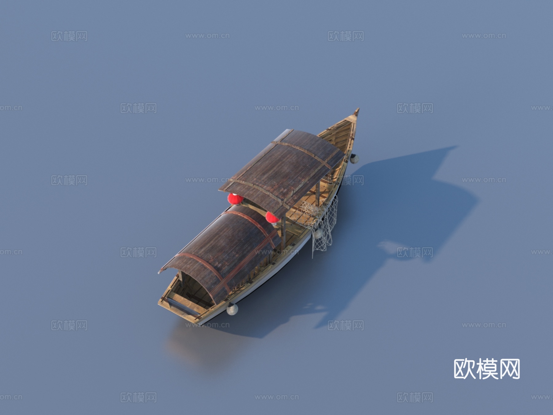 船 木船3d模型下载_ID16217638_3dmax免费模型-欧模网