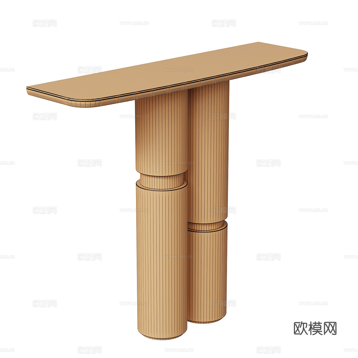 现代轻奢端景台 玄关桌3d模型下载（渲染图4）