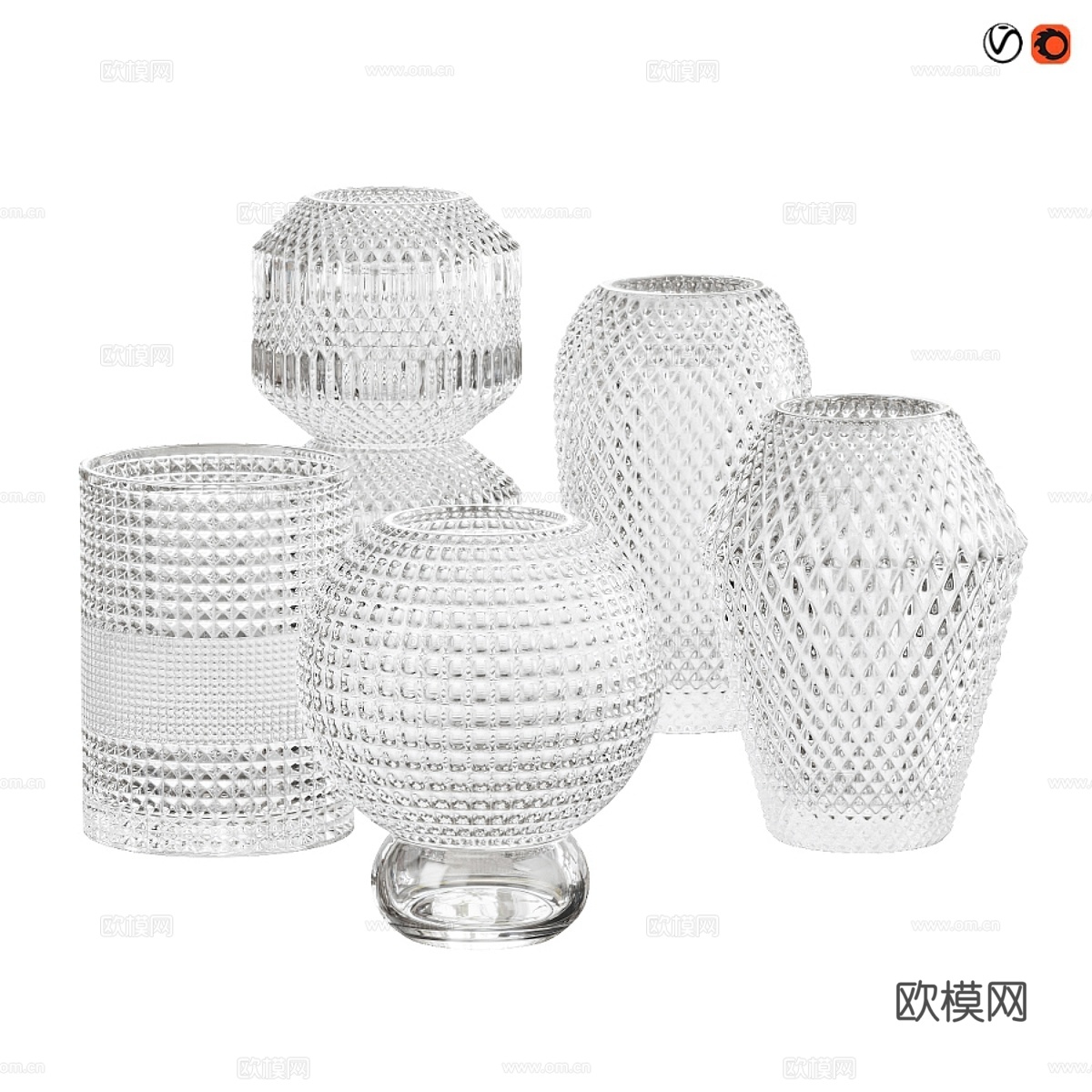 Specktrum玻璃花瓶3d模型下载