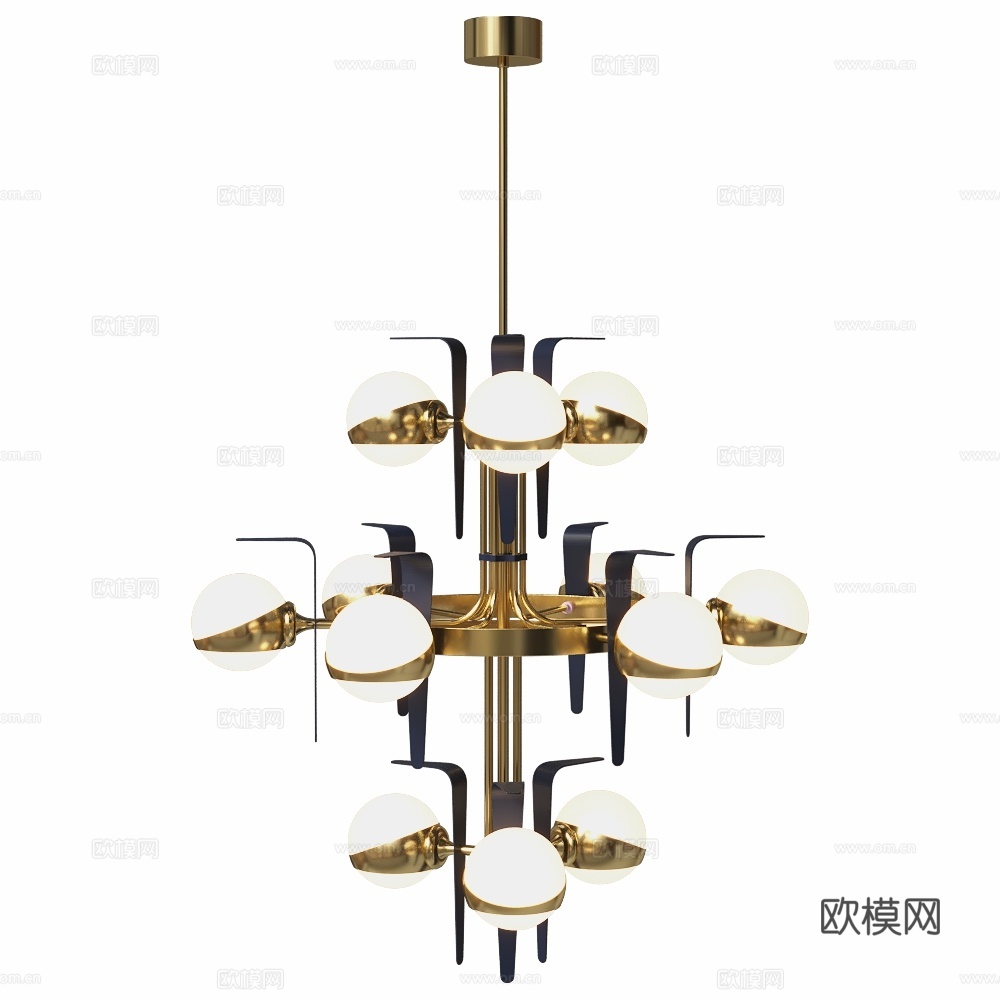 吊灯 Cosmo 3d模型下载（渲染图1）