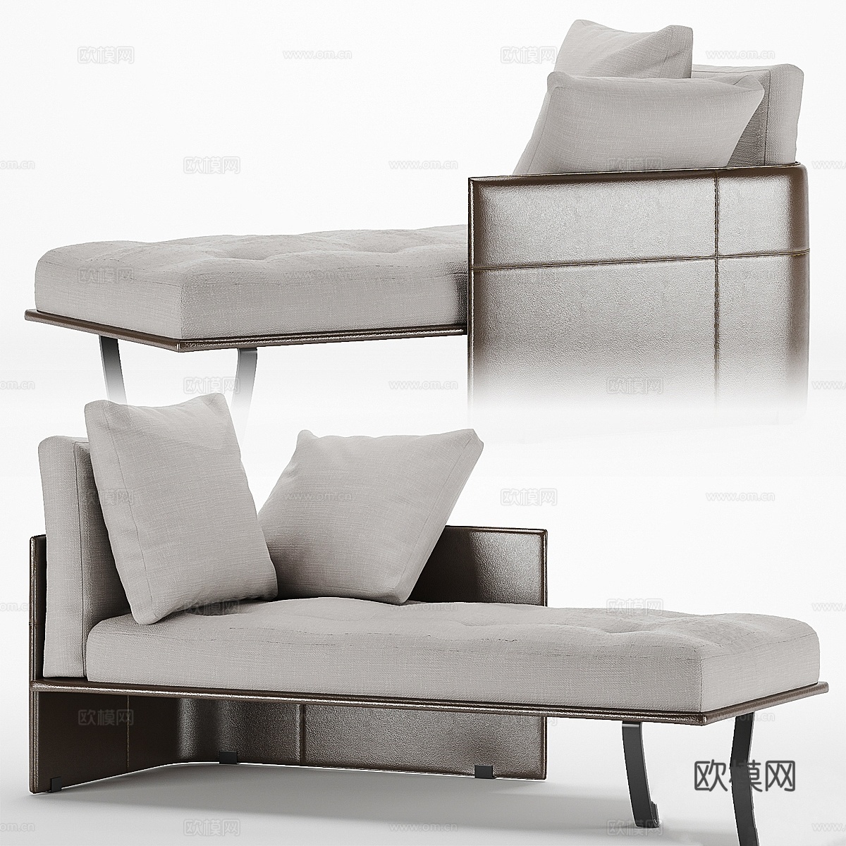 Minotti Luggage 躺椅3d模型下载