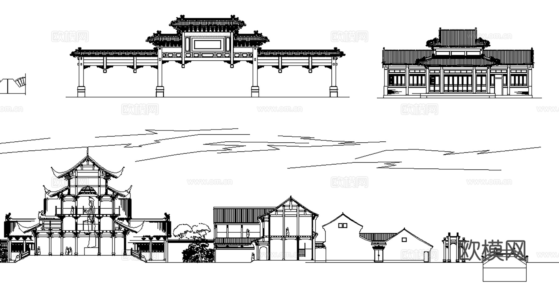 2026最新整理古建筑CAD图块图库cad施工图