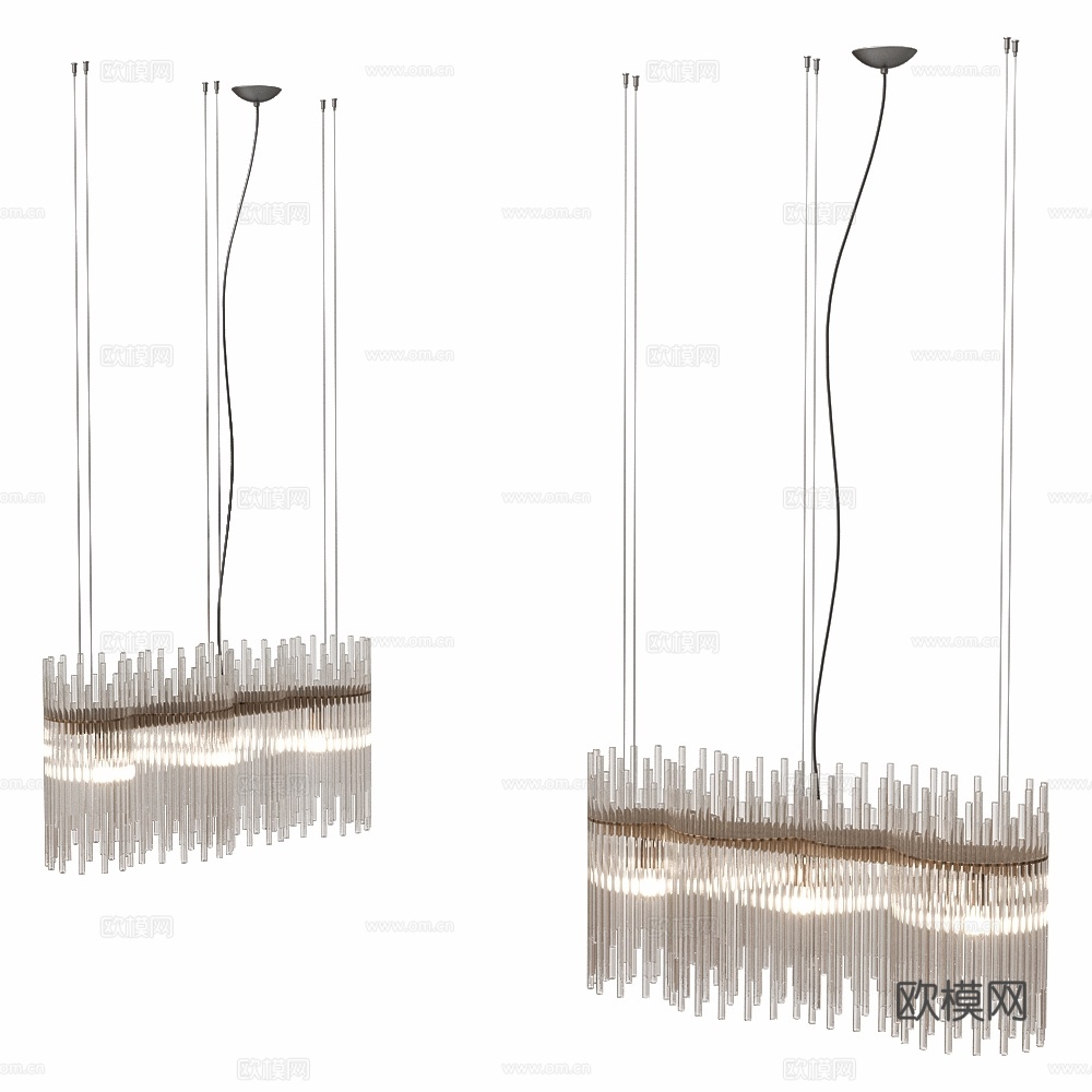 吊灯 Diadema K33d模型下载（渲染图2）