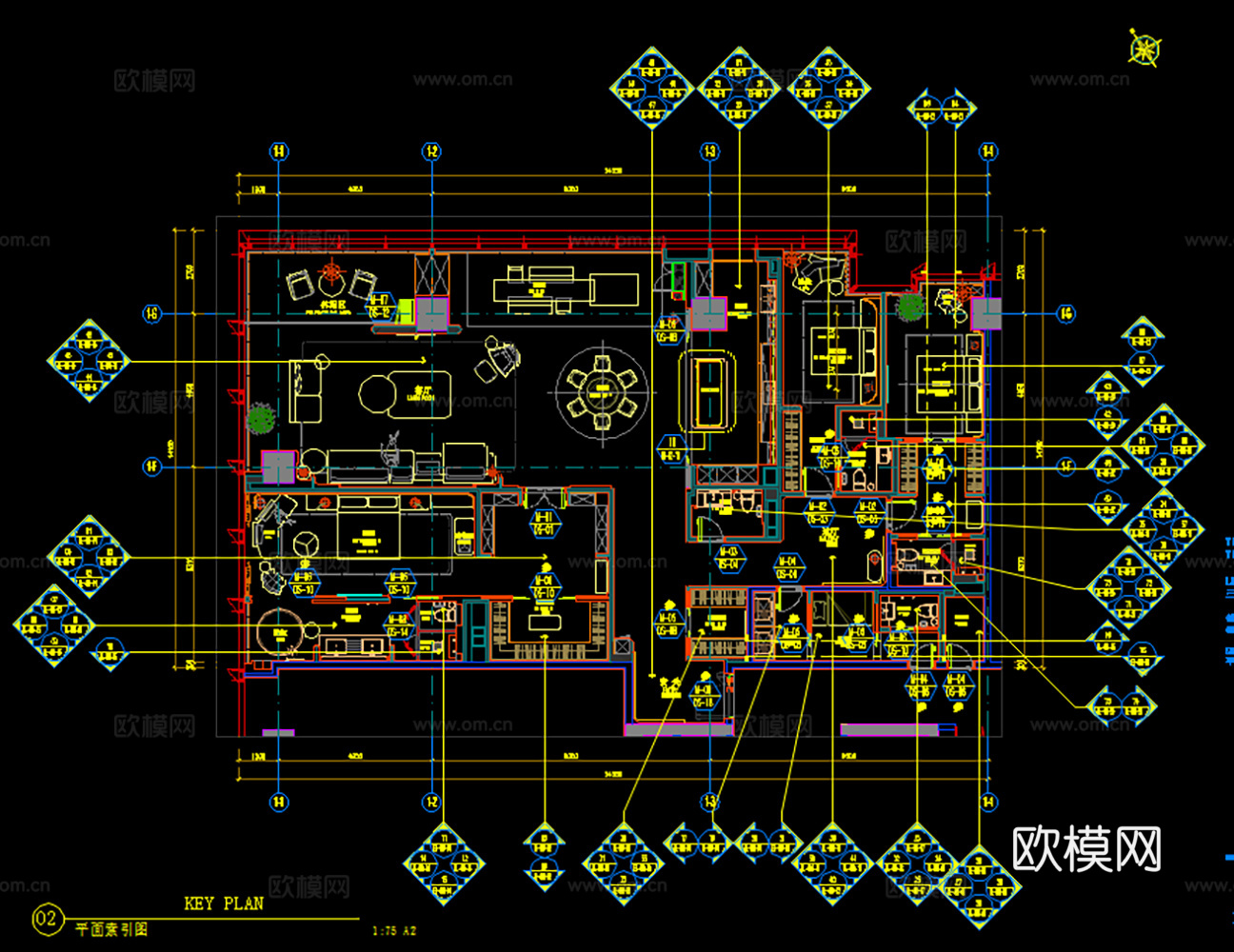 10套CCD住宅样板间全套施工图CAD+效果图cad施工图