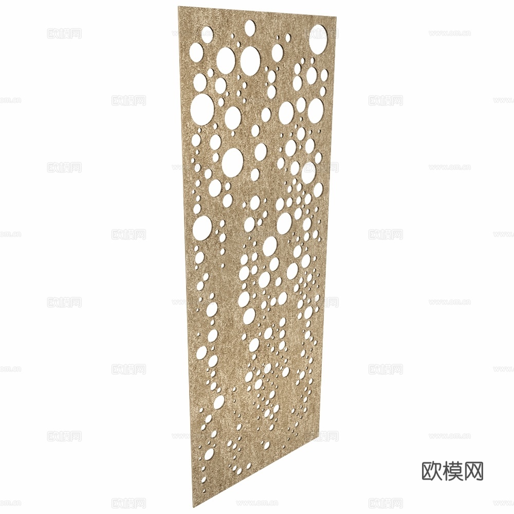 声学面板 镂空蓝 A43d模型下载（渲染图1）