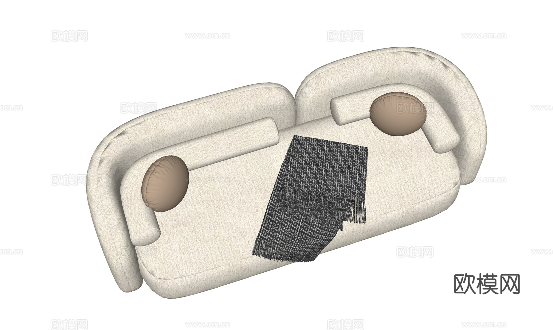 现代沙发 多人沙发 布艺沙发 客厅沙发su模型