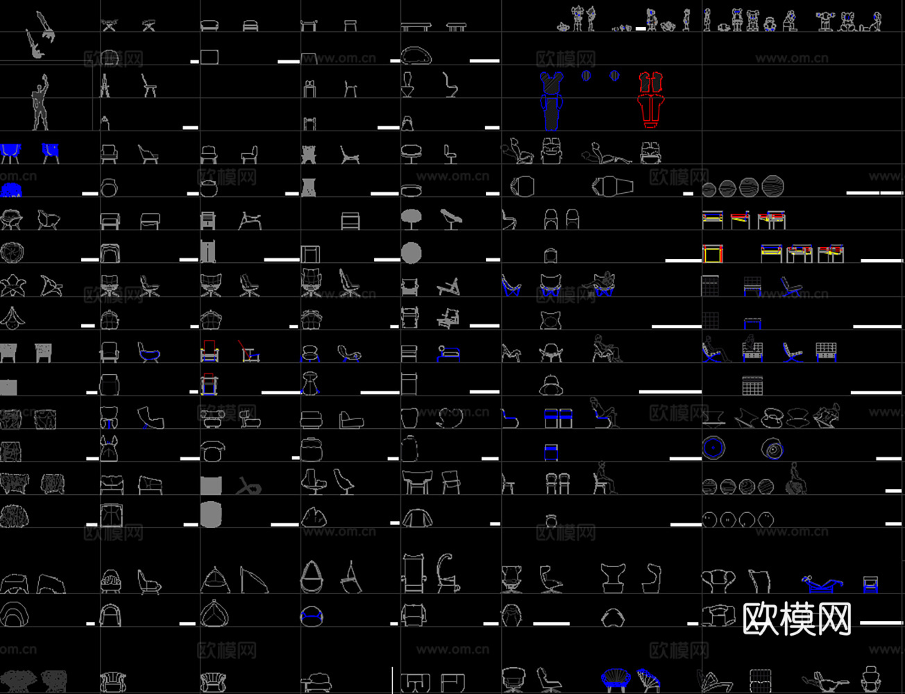 26年最新标准家装CAD模型图库cad施工图