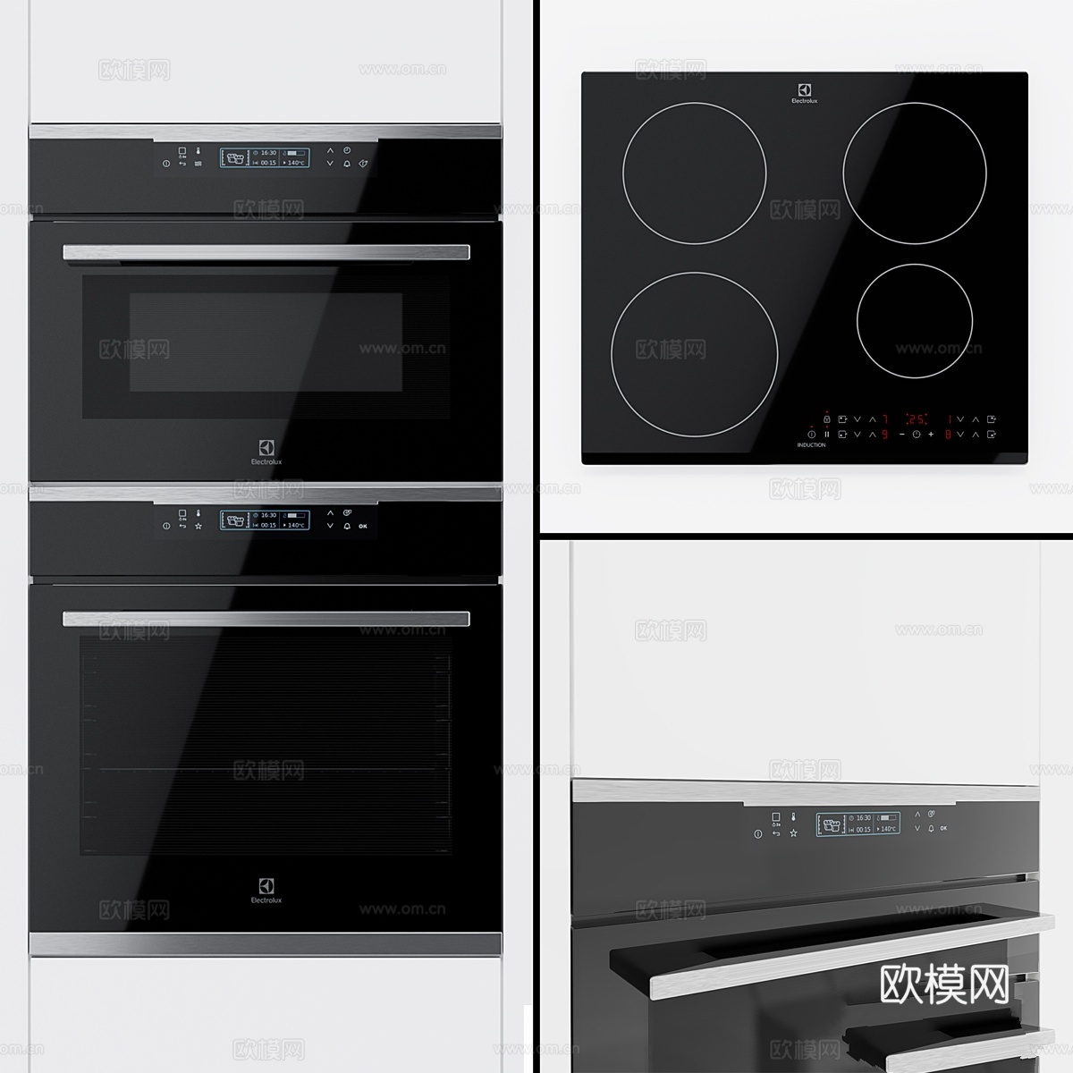 伊莱克斯 - Oke8 C31 X 烤箱，Vkk8 E003d模型下载