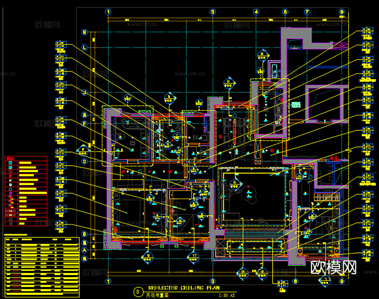 10套CCD住宅样板间全套施工图CAD+效果图cad施工图