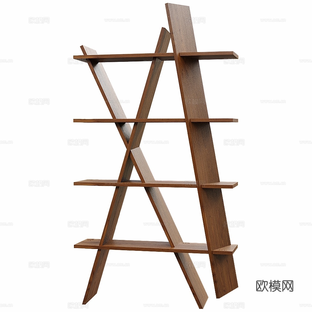 XI书架3d模型下载（渲染图1）