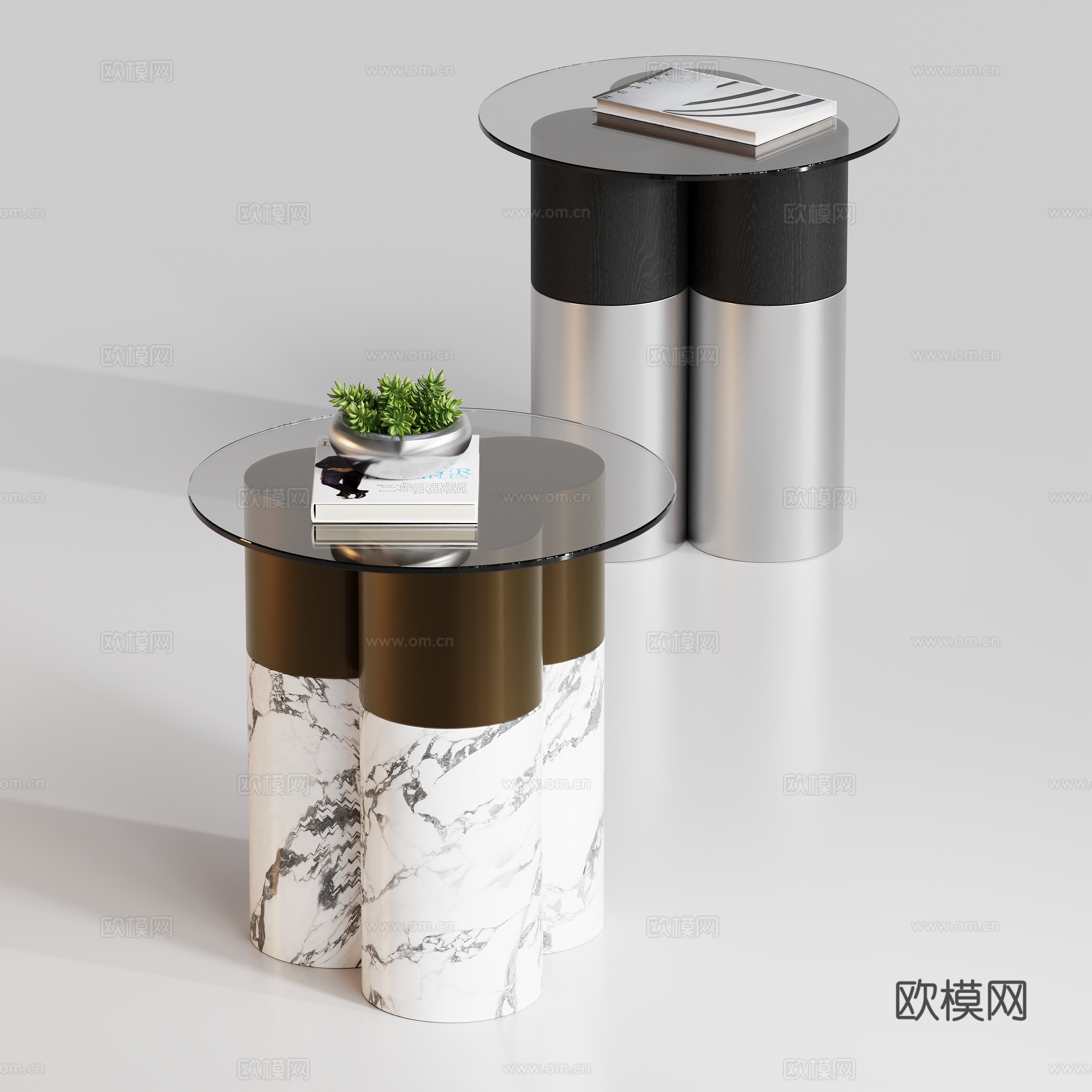 现代角几边几茶几su模型