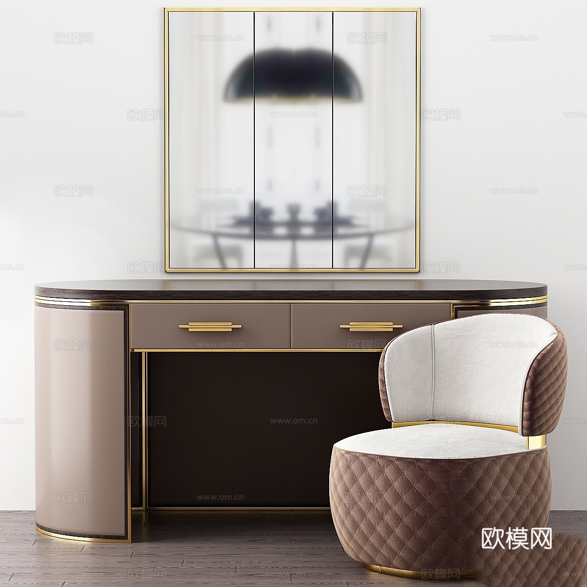 肯特书桌 Frato室内设计3d模型下载